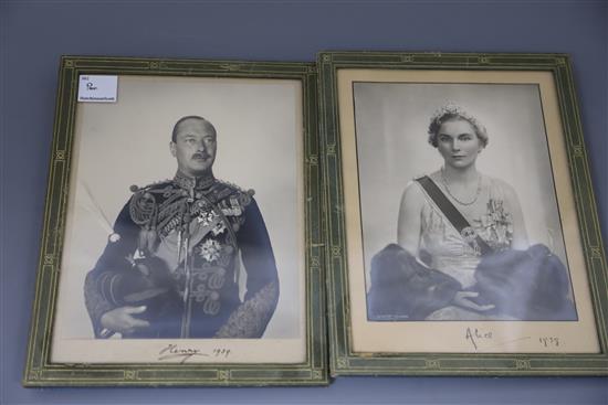 A collection of signed Royal connection photographs